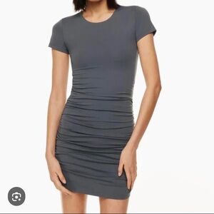 Aritzia Babaton ruched contour mini dress